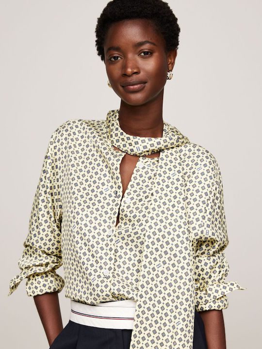 TOMMY HILFIGER Foulard tie nech ls blouse